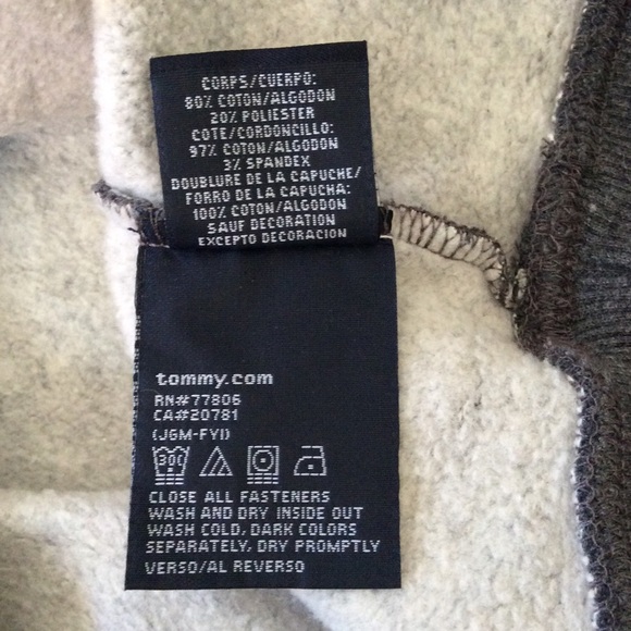 TOMMY HILFIGER CLASSIC STRIPE HOODIE UNISEX - Picture 11 of 11